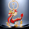 Mixed Jeweled Chinese Dragon Keychains in Fifty Nine Pictured Styles view 2