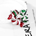 Red Silver Tone Candy Enamel Metal Brooch Pin for Jackets and Lapels view 5