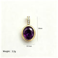 Gold Tone Chain Necklaces With Twelve Oval Birthstone Pendants view 11