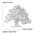 Openwork Tree of Life Brooch in Gold and Silver Tones view 7