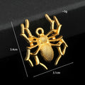 Alloy Spider and Spider Web Charm Pendants Two Sizes Three Finishes view 2