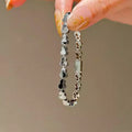 Gold Tone Polished Gourd Link Bracelet Metal Clasp view 2