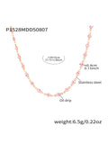 Gold Evil Eye Enamel Necklaces Agate Drop Fringe Styles view 6