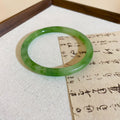 Green Marbled Bangles With Gold And Silver Smooth Bangles view 9