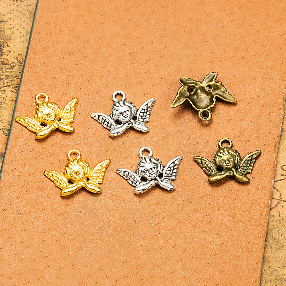 20x15mm Zinc Alloy Angel Charm Pendant for DIY Jewelry