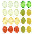 Lemon Shaped Acrylic Charms in Solid and Transparent Colors view 5