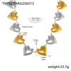 Two-Tone Heart Necklace