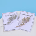 Sparkling Crystal Tulip Stem Brooch in Silver or Gold Tone view 4