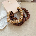 Twisted Fabric Hair Tie Sets Three Pack Multi Color view 8