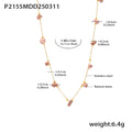 Candy Color Irregular Natural Stone Gold Station Necklace view 6