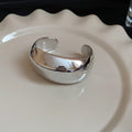 Five Broad Polished Open Cuffs With Smooth Twisted Or Wavy Profiles view 9