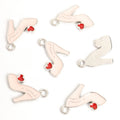 High Heel and Red Heart Charms in Five Colors and Two Metal Tones view 11