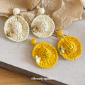 Woven Sun Hat Drop Earrings Decorative Jewelry Decorative Jewelry view 2