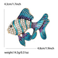 Enamel Tropical Fish Brooch in Three Color Variants view 7