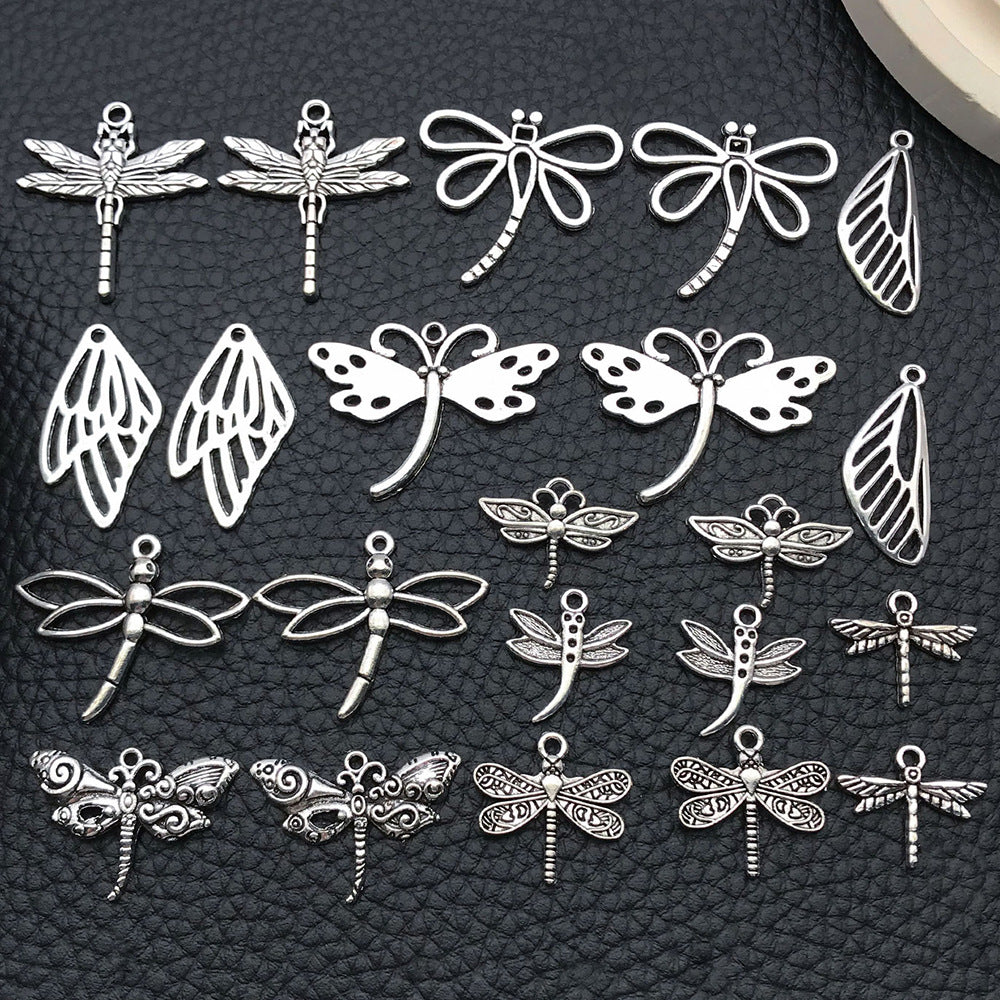 Zinc Alloy Dragonfly Animal Charm Pendant for DIY Bracelet Necklace Earrings Jewelry
