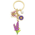 Four-Color Butterfly Pearl and Flower Bouquet Mother Keychain Collection view 5