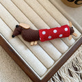 Fabric Dachshund Dog Duckbill Hair Clip Set 3 Styles view 6