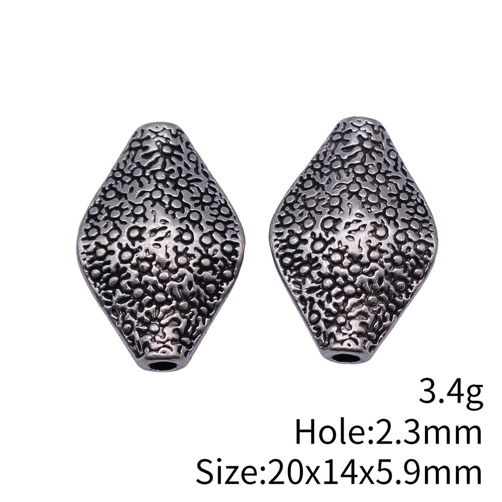 20x14x5.9mm 3.4g Antique Silver Tone Zinc Alloy Marquise Eye Shape Spacer Beads for DIY Bracelets