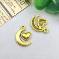 Matte Gold-Tone Sun and Moon Metal Charms with 22 Listed Options view 7