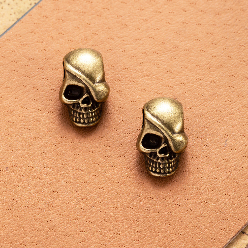 19x12mm Skull Large Hole Alloy Bead