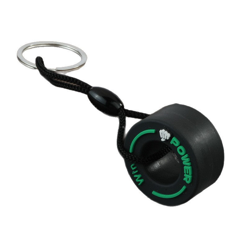 PVC Tire Keychain Car Bag Charm Creative Key Holder