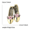 Gold Pink Shoes