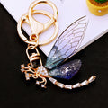 Translucent Wing Dragonfly Keychains in Green Red Purple and Assorted Colors view 4