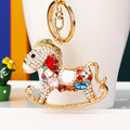 Mixed Jeweled Horse Keychains in Seventeen Pictured Colors and Designs view 11
