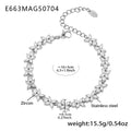 Zircon Tennis Bracelets Leaf Flower Halo Link Styles view 10