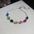 Multicolor Geometric Crystal Chain Bracelets Twelve Styles view 8