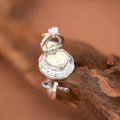 Hinged Teacup Pendant Necklaces And Two Tone Rings view 3