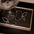 Silver Clear Look Butterfly Wing Left and Right Single Ear Cuffs view 2