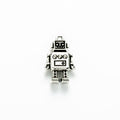 Detailed Mini Robot Metal Pendant Charm For Jewelry Making view 7