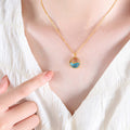 Blue Accent Necklaces Pearl Drop Or Bird Pendant Styles view 7