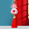 Red-Tassel White-Bag