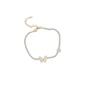 Zircon Butterfly Tennis Bracelet Seven Gold Silver Styles view 5