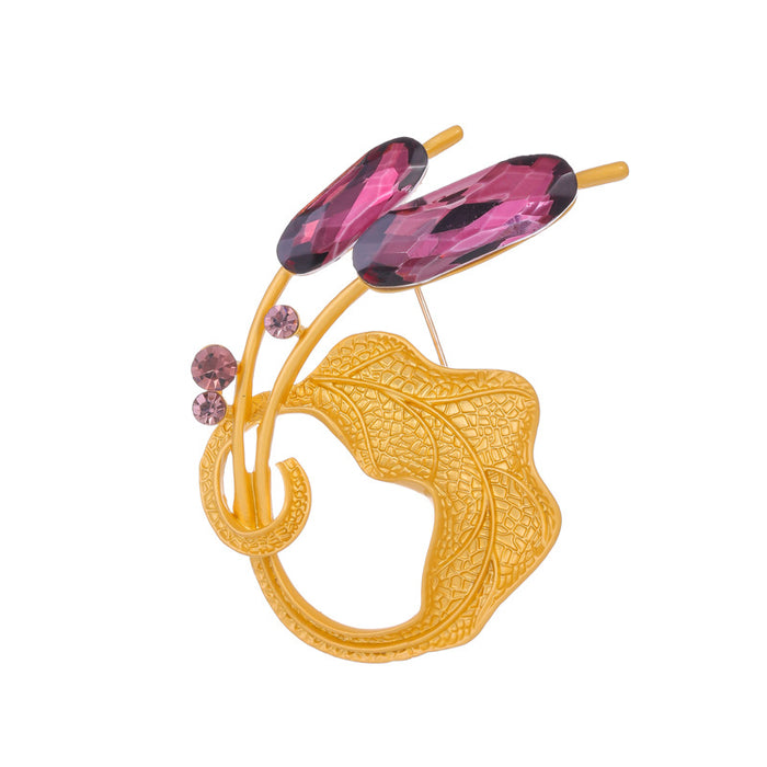 Tulip Two Designs Metal Brooch Pin for Jackets and Lapels