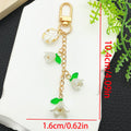 Blossom Bee Butterfly Shell and Bell Flower Keychains view 8