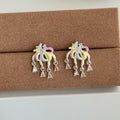 Pastel Firework Dangle Earrings Statement Jewelry Design view 6