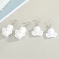 White Cherub Figural Drop Earrings in Two Sculpted Designs view 5
