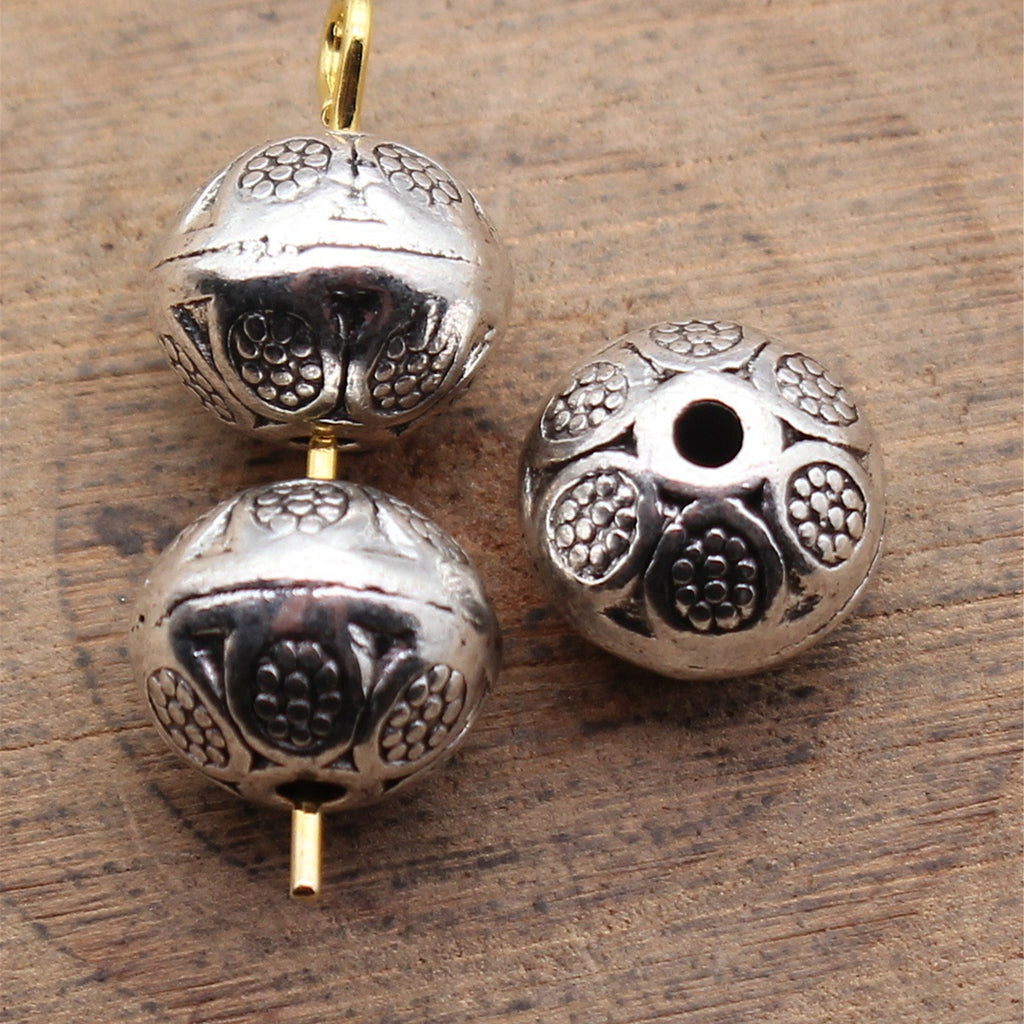9.3x9.3x8.3mm 2.2g Multicolor Zinc Alloy Small Hole Spacer Beads for Bracelet Jewelry Making