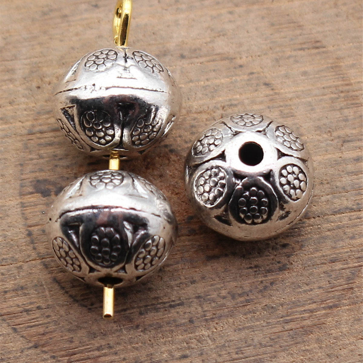 9.3x9.3x8.3mm 2.2g Multicolor Zinc Alloy Small Hole Spacer Beads for Bracelet Jewelry Making