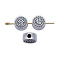 Antique Silver Fa Character Round Bead for Jewelry Making view 4