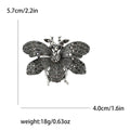 Detailed Crystal Bee Brooch in Five Rich Color Combinations view 9