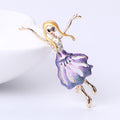 Ballerina Brooch In 2 Styles With Polished Metal And Decorative Details view 6