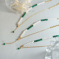 Freshwater Pearl Turquoise Y Necklace And Pearl Drop Hoop Earrings view 2