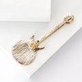 Gold Tone Enamel Electric Guitar Brooch Four Color Options view 3
