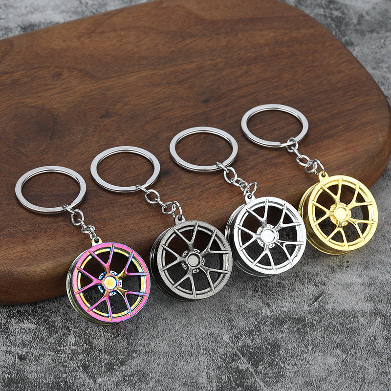 Creative Metal Car Parts Keychain in Zinc Alloy