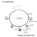 Bell Flower Marine and Heart Charm Bracelet Collection in Three Finishes view 9