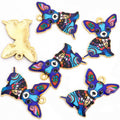 Printed Chihuahua Dog Enamel Charm Collection for Jewelry Making view 11
